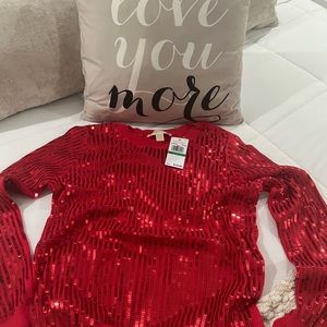 Beautiful sequence light sweater NEW from Michael kors